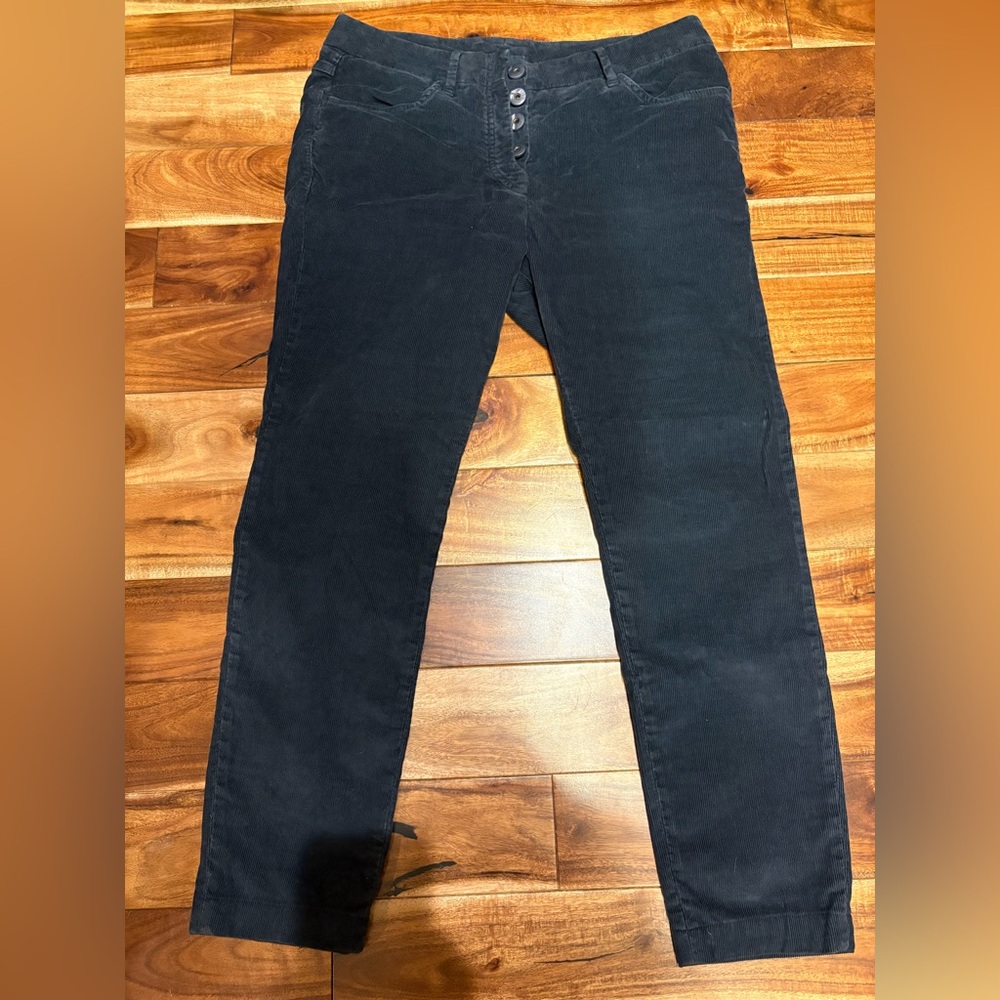 Brunello Cucinelli Dark Blue Corduroy Pants